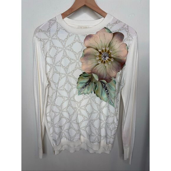 Ted Baker Belie Gem Gardens Sweater - Picture 2 of 4